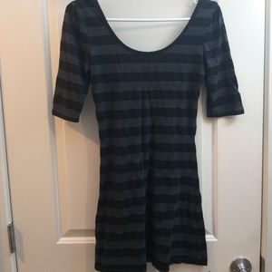Forever 21 striped gray/black dress size S
